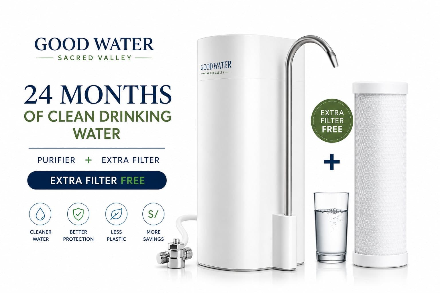 Filtro GOOD WATER + cartucho gratis